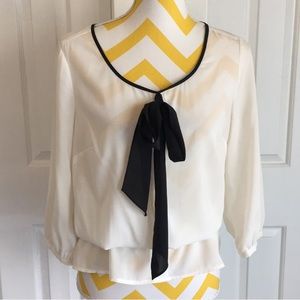 The Limited tie blouse